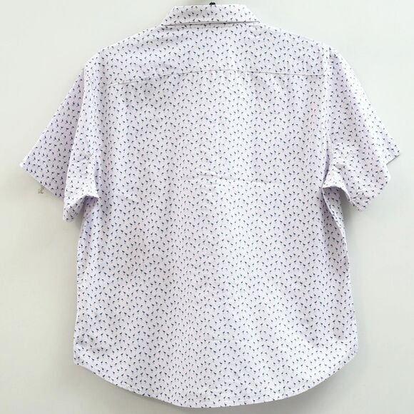 Bonobos Stretch Riviera Short Sleeve Men's Shirt Tailored Fit Long XXL 283419 - Picture 9 of 11